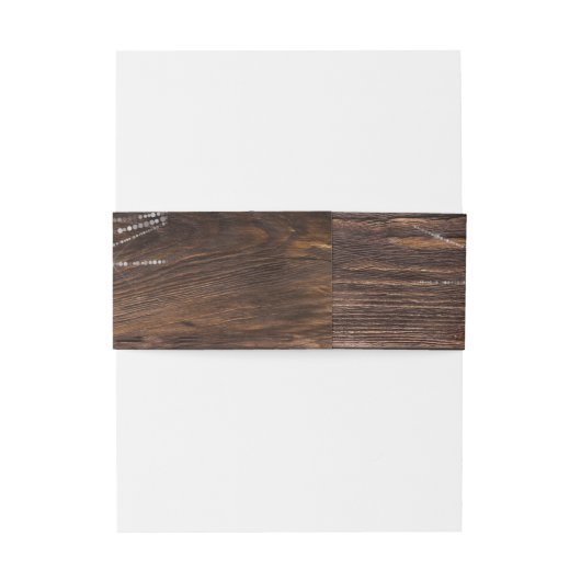 Baby's Breath, Jar, Wood & String Lights Bloemen Uitnodigingen Wikkel (Achterkant Voorbeeld)