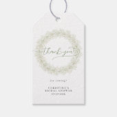 Baby's Breath Krans Bruidsmeisje Bedanken Cadeaulabel (Voorkant)