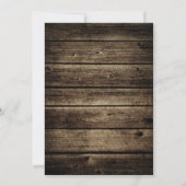 Baby's Breath Mason Jar | Barn Wood Wedding Kaart (Achterkant)