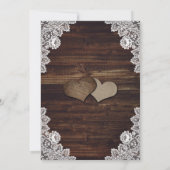 Baby's Breath Mason Jar Bloemen Kant Burlap Hout Save The Date (Achterkant)