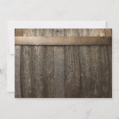 Baby's Breath Mason Jar Country Rustic Wedding Kaart (Achterkant)