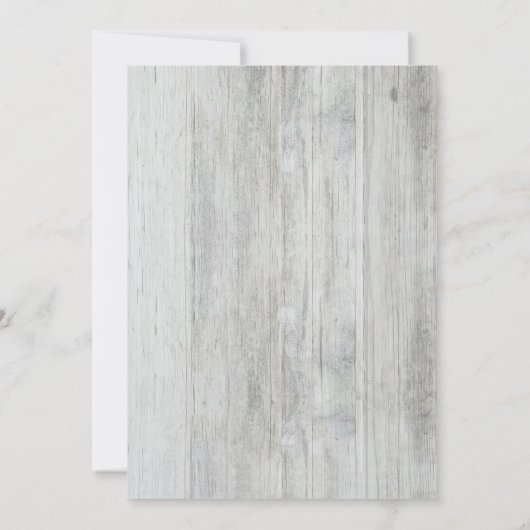 Baby's Breath Mason Jar Rustic Barn Verjaardagsfee Kaart (Achterkant)