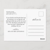 Baby's Breath Mason Jar Rustic Foto Briefkaart (Achterkant)