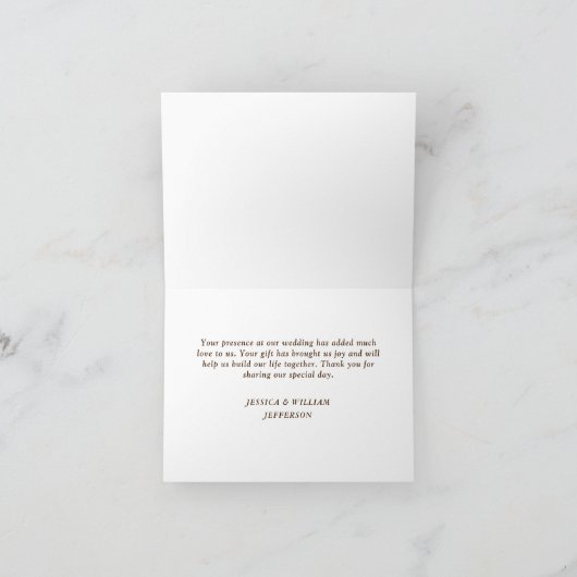 Baby's Breath Mason Jar Rustic Waterverf Bedankkaart (Binnen)