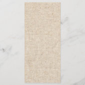 Baby's Breath Mason Jar Rustic Wedding Menu (Achterkant)