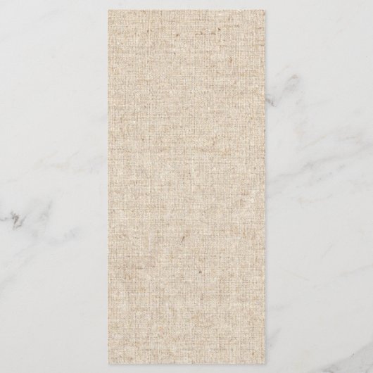 Baby's Breath Mason Jar Rustic Wedding Menu (Achterkant)