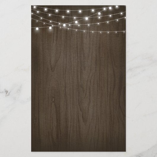 Babys Breath Mason Jar Rustic Wedding Menu Kaarten (Achterkant)