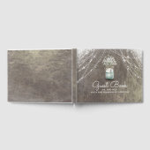 Baby's Breath Mason Jar Rustieke Bruiloft Gastenboek (Volledig)