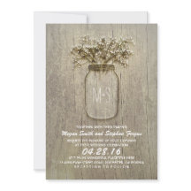 Baby's Breath Mason Jar Rustieke Bruiloft
