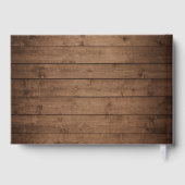 Baby's Breath Mason Jar Rustieke Houten Lichten Br Gastenboek (Achterkant)