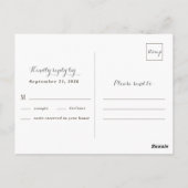 Babys Breath Mason Jar Rustieke Lichten Bruiloft R Briefkaart (Achterkant)