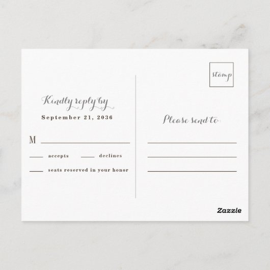 Babys Breath Mason Jar Rustieke Lichten Bruiloft R Briefkaart (Achterkant)