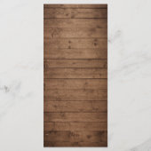 Baby's Breath Mason Jar String Lights Wedding Menu (Achterkant)