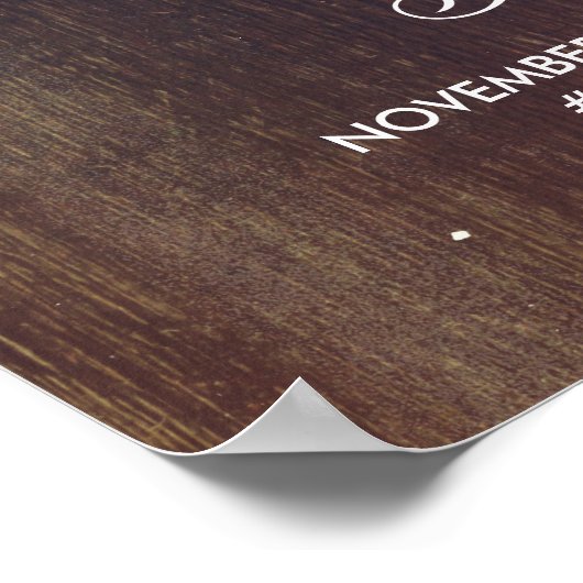 Baby's Breath Mason Jar Wedding Welcome Sign Poster (Hoek)