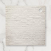 Baby's Breath Mason Jar White Brick Bruiloft Bedankjes Labels (Achterkant)