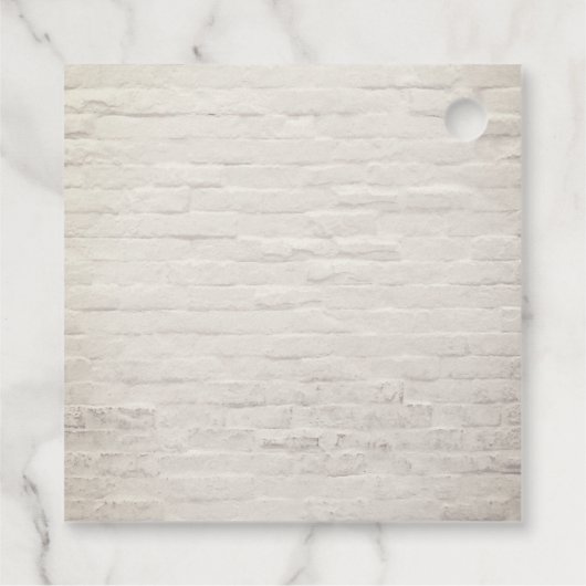 Baby's Breath Mason Jar White Brick Bruiloft Bedankjes Labels (Achterkant)