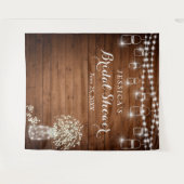 Baby's Breath Mason Pot Bruiloft Backdrop Wandkleed (Voorkant (horizontaal))