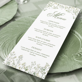 Baby's Breath Menu