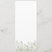 Baby's Breath Menu (Achterkant)