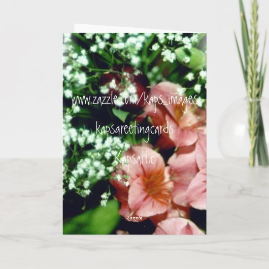 Baby's Breath Moederdag Kaart (Achterkant)