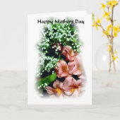 Baby's Breath Moederdag Kaart (Gele Bloem)