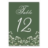 Baby's Breath on Sage Green Kaart (Achterkant)