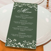 Baby's Breath on Sage Green Menu