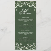 Baby's Breath on Sage Green Menu (Voorkant)