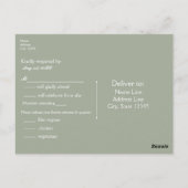 Baby's Breath op Rustieke Wood Country Bruiloft Briefkaart (Achterkant)