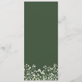 Baby's Breath op Saliegroen Menu (Achterkant)