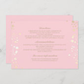 Baby's Breath Pink Wedding Details - Informatie Informatiekaartje (Voorkant / Achterkant)