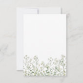 Baby's Breath Religieuze bruiloft Save The Date (Achterkant)