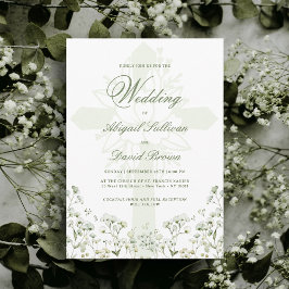 Baby's Breath Religieuze Huwelijk Kaart