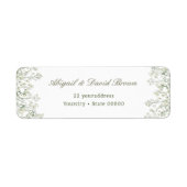 Baby's Breath Return Address Etiket (Voorkant)