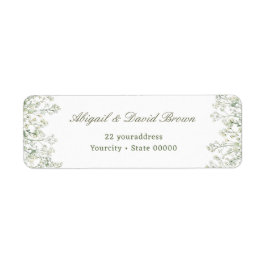 Baby's Breath Return Address Etiket