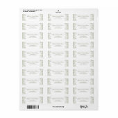 Baby's Breath Return Address Etiket (Full Sheet)