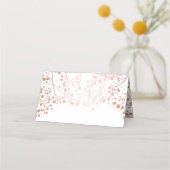 Baby's Breath Roos Gouden Folie Effect Bruiloft Plaatskaartje (Achterkant)