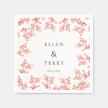 Baby's Breath Roze Bloemen waterverf bruiloft