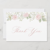 Baby's Breath Roze Rozen Bedankt (Voorkant)