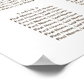 Baby's Breath Rustic Burlap Wedding Seating Chart Poster (Hoek)