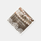 Baby's Breath Rustic Country Wedding Servet (Hoek)