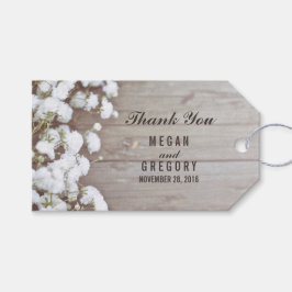 Baby's Breath Rustic Wedding Cadeaulabel