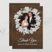 Babys Breath Rustic Wedding - Hartelijk dank Bedankkaart (Voorkant / Achterkant)