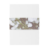 Baby's Breath Rustic Wedding Uitnodigingen Wikkel (Achterkant Voorbeeld)