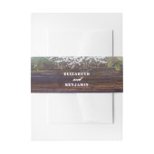 Baby's Breath Rustieke Houten Schuur Bruiloft Uitnodigingen Wikkel (Voorkant Voorbeeld)