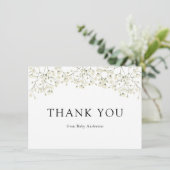 Baby's Breath Shower Bedanktkaart Bedankkaart (Staand voorkant)