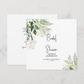 Baby's Breath Simple Vrijgezellenfeest Square Kaart (Voorkant / Achterkant)