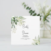 Baby's Breath Simple Vrijgezellenfeest Square Kaart (Staand voorkant)