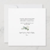 Baby's Breath Simple Vrijgezellenfeest Square Kaart (Achterkant)