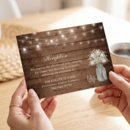 Baby's Breath Slinger Licht Ontvangst Accommodatie Informatiekaartje